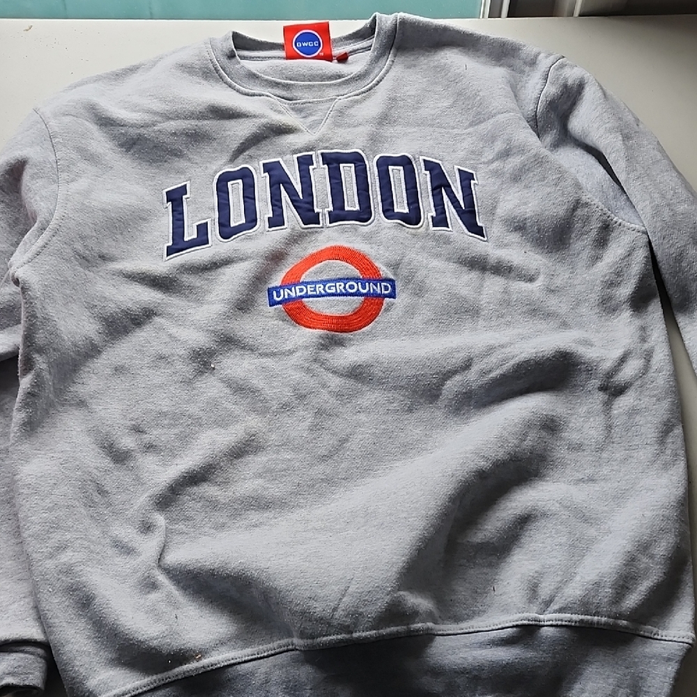 Next Gray London Underground Crewneck Sweater